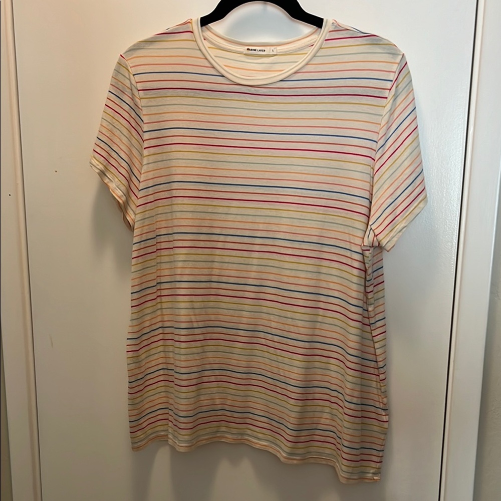 Marine Layer Short Sleeve Striped Tee